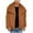 Orange, variant on Mens Faux Fur Jacket Lapel Collar Fluffy Furry Coats Long Sleeve Open Front Outerwear Winter Warm Overcoat