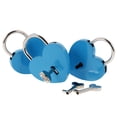 thumbnail image 3 of pieza de 3 piezas Llave de Llave decorativa en apariencia de elegante para equipaje Maleta Armario Joyero - Azul, L shamjiam Candado, 3 of 7