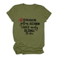 thumbnail image 2 of Camiseta de mujer Camisetas divertidas y lindas de manga corta Camiseta con estampado divertido Camiseta con estampado de letras Tops Blusa Regalo para mujeres OAVQHLG3B Store lin121212, 2 of 4