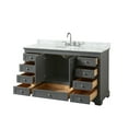 thumbnail image 4 of Wyndham Collection WCS202060SKGCMUNOMXX Deborah 60" Free Standing Single Vanity Set - Dark, 4 of 6