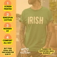 thumbnail image 3 of Irish Green Shamrock T-Shirt Vintage Style Distressed Heather St Patricks Day Ireland Pride Heather Irish Green, XL, 3 of 3