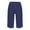 Navy, variant on Yubnlvae Women's Cotton Linen Shorts High Waist Slit Pocket Casual Summer Loose Fit Beige, L