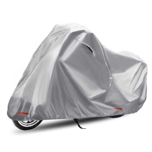 Cubierta de motocicleta a prueba de agua Unique Bargains 210D-PU Gris para Kawasaki Ninja 400 2018-2023