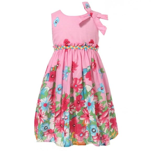 Richie House Girls' Lovely Summer Sundress with Flowers RH1699
