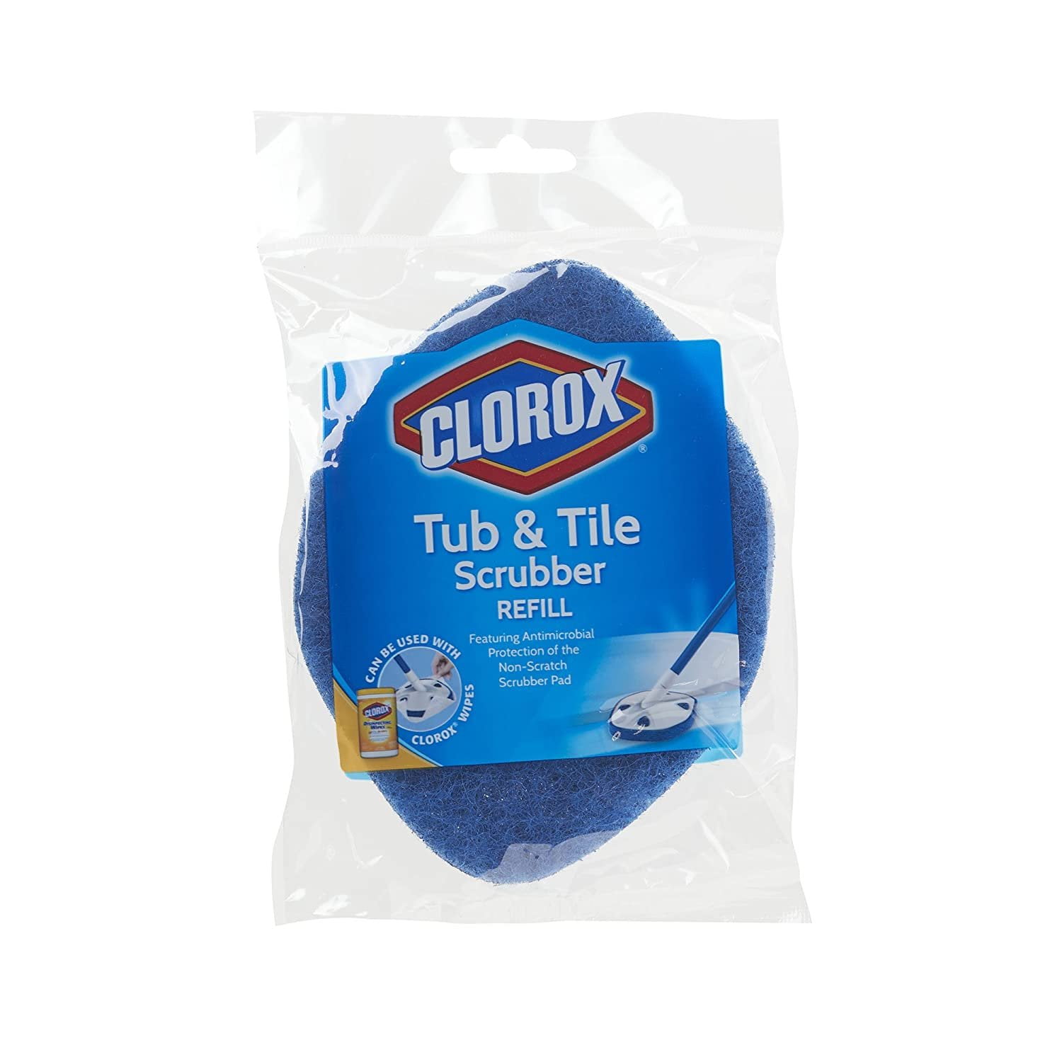 Extendable Tub Tile Cleaner Floor Scrubber Anti-microbial Scrub Enhanced Shape 