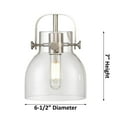 thumbnail image 3 of 423-6W-PC-G412-6CL Innovations Lighting Pilaster II Bell - 6 Light Bath Vanity-10.13 Inch Tall and 45.5 Inch Wide-Polished Chrome Finish-Clear Glass, 3 of 5