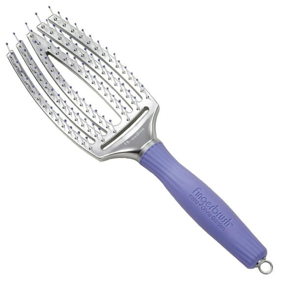 Olivia Garden Finger Brush Scalp-Hugging & Vented Paddle Hair Brush FB-MD (Medium)