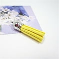 thumbnail image 2 of pitrice 28 Pieces Keychain Charms Creative Delicate Keyring Pendant Tassels Simple Handbag Decor Tassel Craft Decoration DIY Accessory Lemon yellow, 2 of 6
