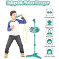 thumbnail image 5 of Kids Karaoke Machine For Girls With Adjustable Stand, Bluetooth Karaoke Microphone With Vioce Changer, Singing Recorder - Microphones For Singing Birt, 5 of 5