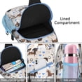 thumbnail image 2 of Wild Horse Pattern Sling Backpack, Artistic Rural Horse and Farm Animal Print Crossbody Bag, Flower and Nature Inspired Design for Riders, 2 of 2