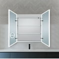 thumbnail image 5 of Dreamwerks 30"W x 32"H LED Aluminum Bathroom Medicine Cabinet with Magnifying Glass, 5 of 17