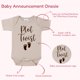 thumbnail image 2 of Leotardo BIBIBLISSBABY "Plot Twist" Body para Anuncio de Bebé, 2 of 9