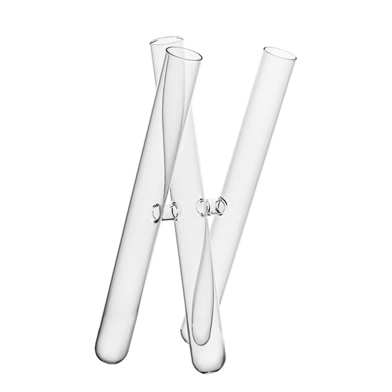 3 Test Tube Vases for Flowers Simple for Table Centerpiece Dorm Drawing