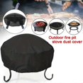 thumbnail image 4 of Fire Pit Cover Dust Cover Waterproof, Heavy Duty, Heat & BBQ Grill Cover for Outdoor Protection,122x46CM, 4 of 5