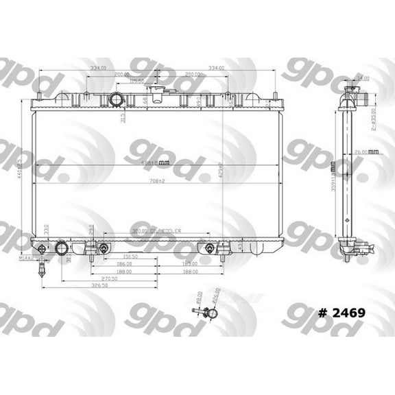 Radiator Fits select: 2002-2006 NISSAN SENTRA