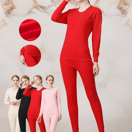 

Women‘s Solid 100% Cotton Thermal Underwear Ultra Soft Long Johns Top & Pants Set Women‘s Lingerie & Sleepwear