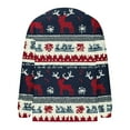 thumbnail image 5 of Brnmxoke Ugly Christmas Sweater for Woman Plus Size Xmas Open Front Button Down Knitted Cardigans Crochet Fall Winter Print Long Sleeve Coat Navy,S, 5 of 5