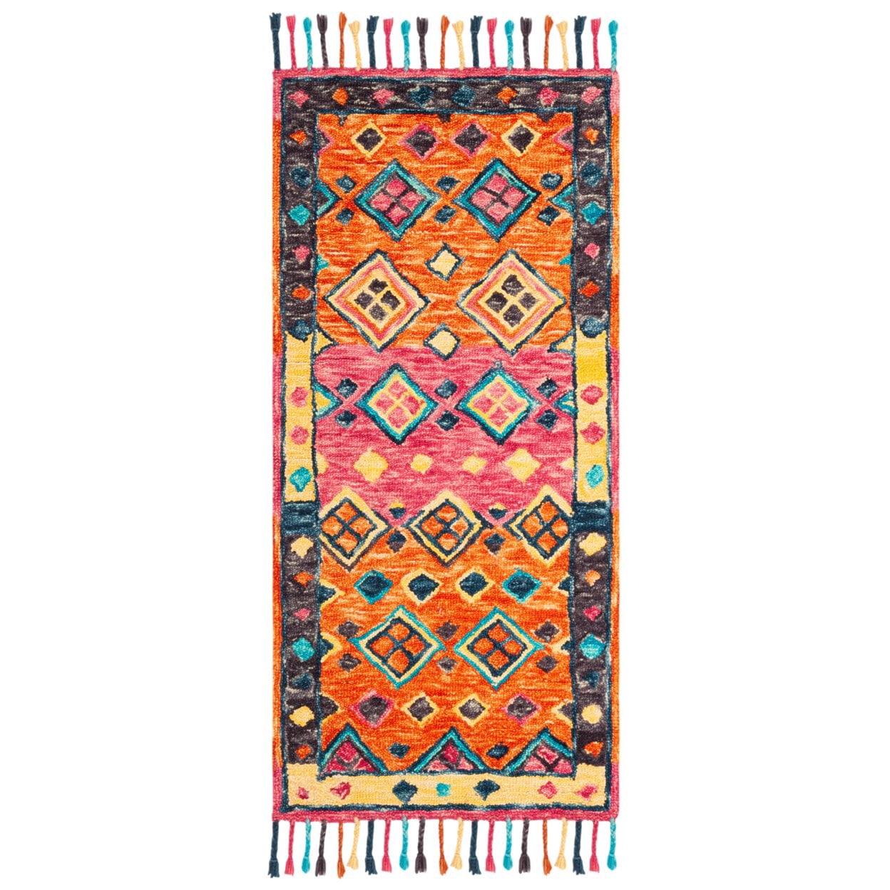 SAFAVIEH Aspen APN138A Handmade Orange / Fuchsia Rug