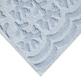 thumbnail image 4 of Beautiful Floral Block Scallop 2 Piece Bath Rug Set by Drew Barrymore, Hydrangea Blue, 17" x 24" & 20" x 30", 4 of 8
