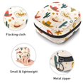 thumbnail image 3 of 1Pc Cute Period Bag Menstrual Cup Pouch, Large Storage Bag Sanitary Purse for Sanitary Napkin Pads, Colorful Cowboy Hats with Cactus Horseshoe Stars Pattern Pads Organizer for Girls Women, 3 of 6