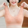 thumbnail image 5 of Wirefree Tank Tops Bra-Women Lace Floral Bralettes Wide Straps Anti-Slip Bra Super Gathering Underwear for Sagging Breast,Elegant Trendy Crop Tanks, 5 of 5