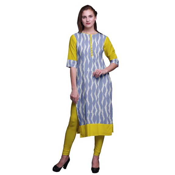 Bimba Straight Tunic Tops Women Printed Kurta Summer Tunic