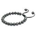thumbnail image 3 of Hematite Bracelet for Women - Faceted Beads Bracelet(Adjustable), 3 of 5