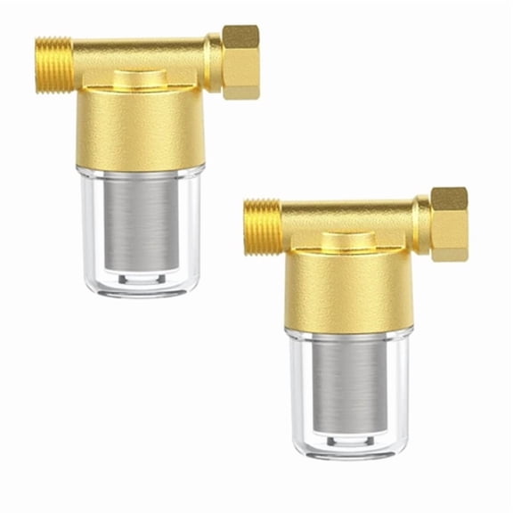 2-Pack Copper Water Filters, 40- Impurity Filtering for Washing Machines and Showers