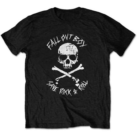 Fall Out Boy Unisex T-Shirt Save Rock and Roll (Small)