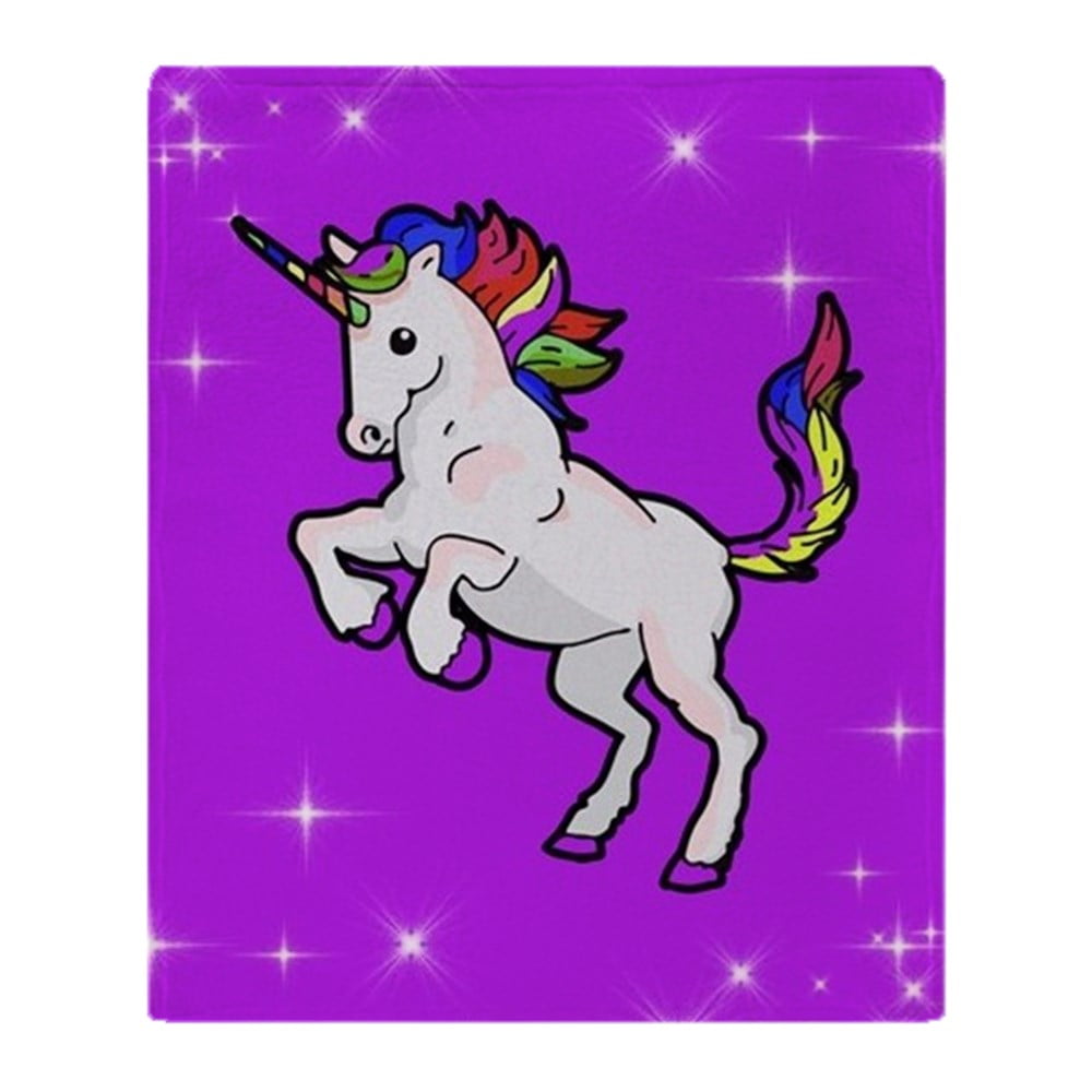 CafePress Unicorn Soft Fleece Throw Blanket, 50"x60" Stadium
