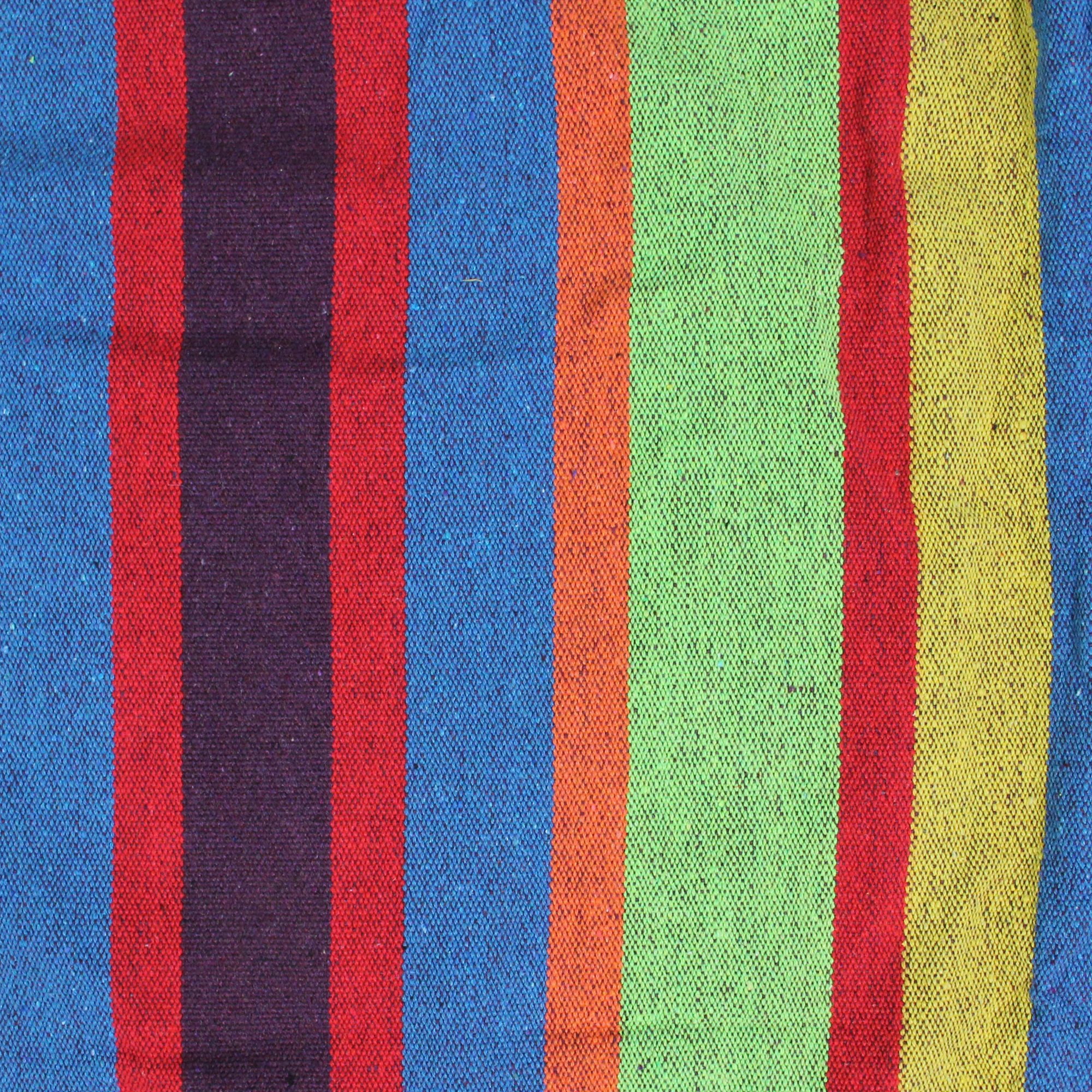 Northlight Striped Woven Two Person Brazilian Cotton Double Hammock - 72" x 57" - Multi-Color
