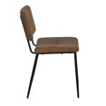 thumbnail image 5 of Homy Casa Dining Chairs Set of 2, Mid Century Modern Chairs with Backrest & Metal Legs, Black, 5 of 5