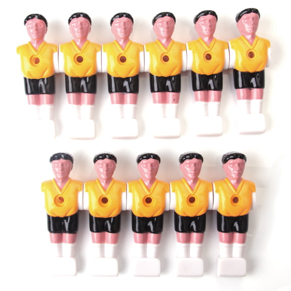 2 Two Replacement Foosball Fussball Men WITH HATS One Yellow Man One Tan Man 