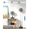 thumbnail image 3 of Ventilador de pie AiCase Telescópico Plegable Portátil Batería 7200 mAh, 3 of 3