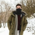 thumbnail image 3 of USHOBE Chauffe-Cou de Ski en Polaire Noire pour Randonnée Protection Thermique Hommes Femmes, 3 of 8