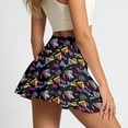 thumbnail image 5 of Arlun Womens Tennis Skorts for Women with Pockets Inner Shorts Fashion Geometrical Print High Waisted Flowy Athletic Golf Skorts for Running Workout Sports Summer Casual Wear 5-Black L, 5 of 6