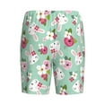 thumbnail image 4 of Yiaed Bunny And Rose for Men's Soft Sleep Pajama Short Lounging Pajama Shorts-Large, 4 of 8