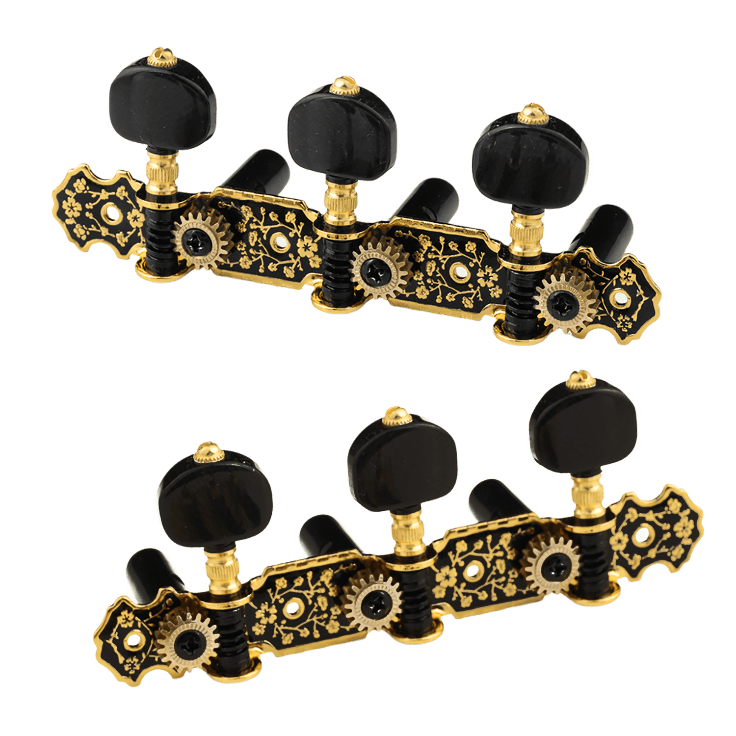 LOOKSEVEN Guitar Tuners Machine Heads 3L+3R Set Tuning Key String Peg for Classical Guitar