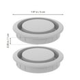 thumbnail image 2 of AURARMLET 5Ud Ventilación Circular Plástica Gris Para Muebles Con Antióxido Y Duradero, 2 of 6