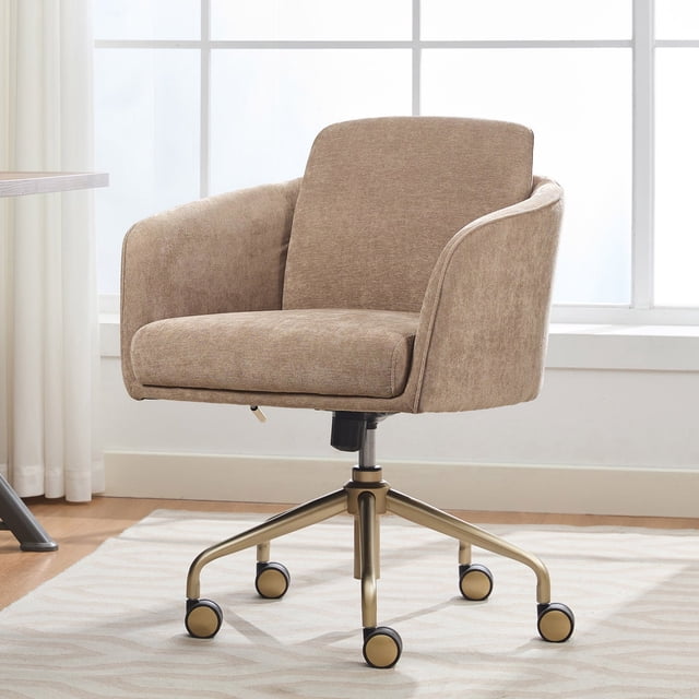 Elle Decor Naomie Chaise de Bureau Brun
