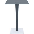thumbnail image 2 of Siesta ISP888-DG 27.5 in. Riva Werzalit Top Square Bar Height Table, Dark Gray, 2 of 2
