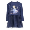 thumbnail image 1 of Vestido Disney Frozen Elsa Morado Manga Larga Niñas 6-7 años, 1 of 6