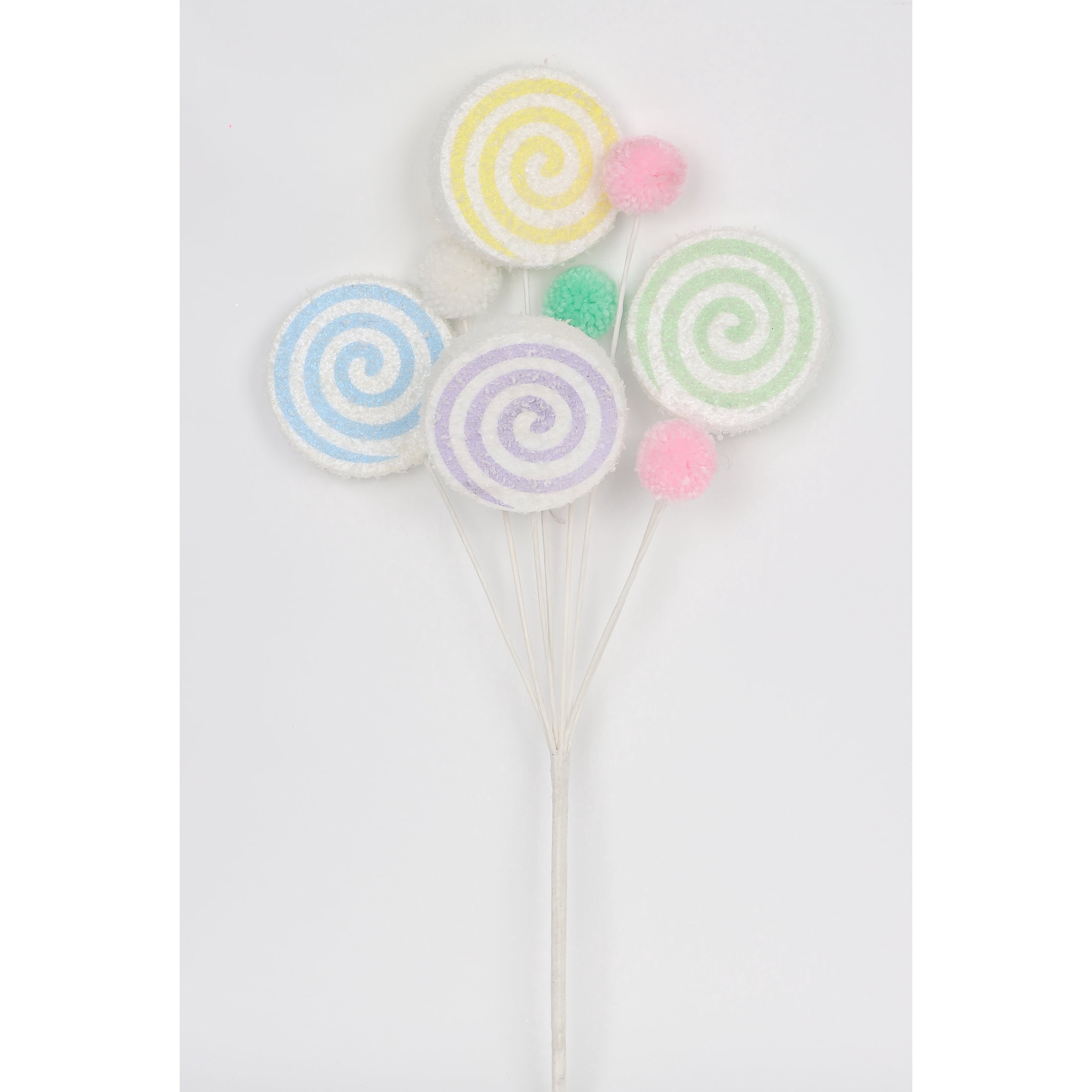 Multicolor Pastel Lollipop Decorative Christmas Pick, 18", by Holiday Time