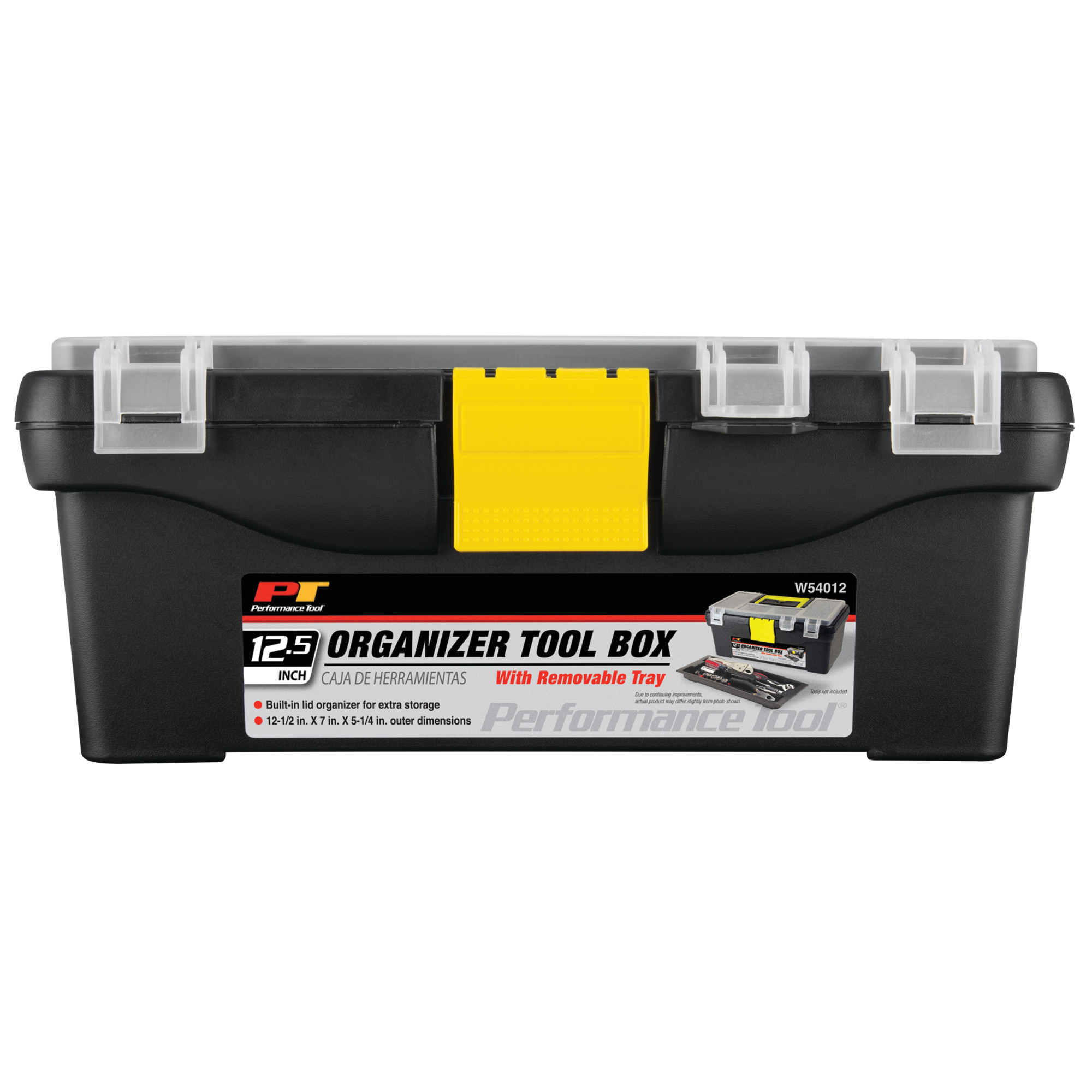 Performance Tool Heavy-Duty Plastic Organizer Box, Black photo 4