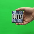 thumbnail image 2 of Straight Outta Nicaragua Embroidered Iron On Patch, 2 of 2