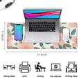 thumbnail image 5 of Light Pink Flowers&nbsp;desk Mouse Padwaterproofno Slip&nbsp;for Office Home Work GamingmousepadRubber Base Mousepad with Stitched Edges 31.5x11.8inches, 5 of 7