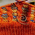 thumbnail image 2 of Aguja de tejer con cable en espiral, alfiler para chal, herramienta de decoración de tejido hecha a mano, regalo para tejedor, nueva aguja de cable 2022 (4 unidades) ER, 2 of 5