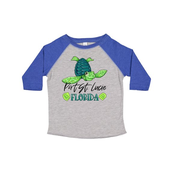 Inktastic Port St. Lucie, Florida Happy Sea Turtle Boys or Girls Toddler T-Shirt