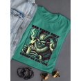 thumbnail image 3 of Bad Vibes Only Creepy Krampus Holiday Women's T-shirt, 3 of 4
