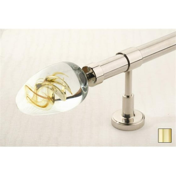 Orion 1110 Curtain Rod Set 1 In Polished Brass 126 Orion 1110 Curtain Rod Set 1 In Polished Brass 126 Com